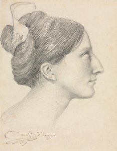横顔の女性の頭 (ジョージ・サンド)