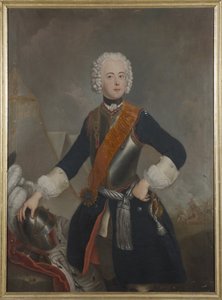 アンリ・ド・プリュス - プロイセン公爵ヘンリー（1726-1802）の肖像、匿名 .油彩・キャンバス