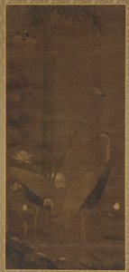 鷺・蓮・竹 作： Unknown artist