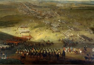 オランダ戦争：コケスベルクの戦い（1677年）コケスベルクとも呼ばれる（アルザス地方）1677年の匿名の絵画。シャトー・ドゥ・ヴォー・ル・ビスカウント 作： Unknown artist