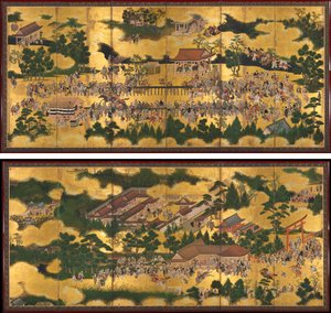賀茂神社競馬 作： Unknown artist
