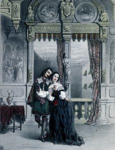 ドイツの作曲家フリードリッヒ・フォン・フロトウ（1812-1883）のオペラ「アレッサンドロ・ストラデラ」の第2幕の挿絵 作： Unknown artist