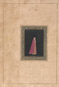 赤と金のドレスを着たインド人女性 作： Unknown artist