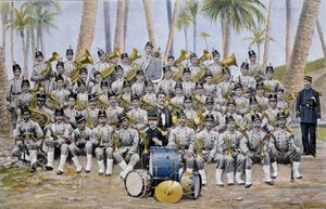 19世紀末のエクアドル共和国の歩兵隊。 作： Unknown artist