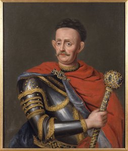 Jan Kazimierz Sapieha, grand hetman de Lituanie - Jan Kazimierz Sapieha the Younger (1637-1720), Grand Hetman of Lithuania, Anonymous .油彩・キャンバス寸法：88x73,5cmストックホルム国立博物館