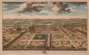 Palácio de Kensington, c.1707-14 (impressão) 作： Unknown artist