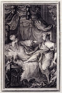ジャン・ラ・フォンテーヌの「詩による物語と短篇集」の中の「La courtesan amoureuse」。1762.