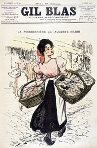 オーギュスト・マリンの「La fishonnière」。1898年5月27日、「Gil Blas」にて。 作： Unknown artist