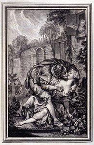 La servant justifiee - Jean La Fontaineの「詩による物語と短篇集」の中で。1762. 作： Unknown artist
