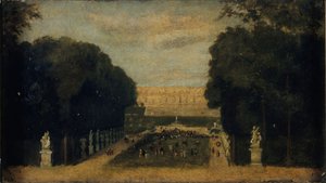 タピス・ヴェール通り、ヴェルサイユ、1860年頃（油彩） 作： Unknown artist