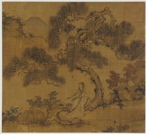 風景：松の下の男 作： Unknown artist