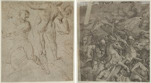 Laocoön (直腸); ミルウィウス橋の戦い (断片) (裏面) 作： Unknown artist