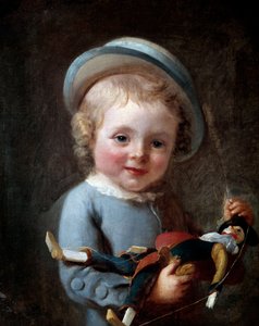 Le petit garcon au puppantin 無名の絵画 18世紀 パリ、コニャック美術館 Jay 作： Unknown artist