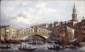 Le pont Rialto - "Album of the Main views of Venice", ill. by Marco Moro, ed.Gio Brizeghel, v.1840 作： Unknown artist