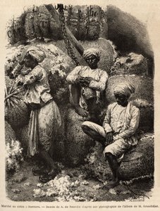 アルフレッド・グランディディエが1862年から1864年に行ったインド南部地方の旅を説明するためのエングレーヴィングで、Edouard Charton編集の「Le tour du monde」（1869年）に掲載されている。