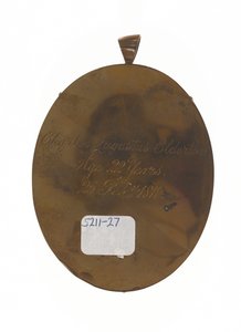 チャールズ・オーガスタス・エルダートン中尉（1789-1841）、第9マドラス・ネイティブ・インファントリー、1811年2月25日（象牙に描かれた細密画 作： Unknown artist