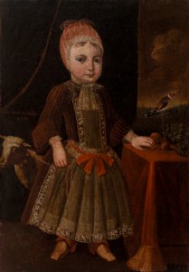 窓際のインテリアの少女 作： Unknown artist