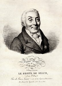 ルイ・フィリップ（Louis Philippe）セギュール伯爵（Grand-Maitre des Ceremonies du Premier Empire）、歴史家、上院議員（1753年～1830年）-。 作： Unknown artist