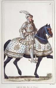 ルイ12世（1462-1515）、フランス王 1830年の彫刻版 作： Unknown artist