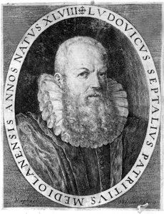 ルドヴィコ・セッタラ（1552 - 1633）パヴィアのイタリア人医師。 作： Unknown artist