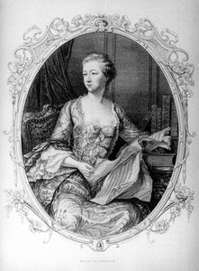 マダム・ド・ポンパドゥール、ジャンヌ・アントワネット・ポワソン（1721-1764）（ポンパドゥール侯爵夫人 作： Unknown artist
