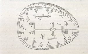 ラップランドのシャーマンの魔法の太鼓、リンネの旅の本のイラスト 作： Unknown artist