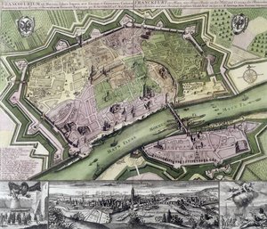 フランクフルトの地図 作： Unknown artist