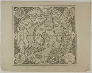 メルカトル図法の地図 作： Unknown artist