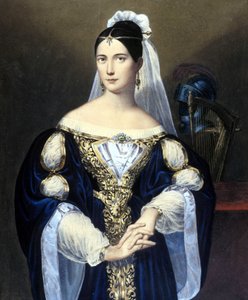 マリア・デ・ラ・フェリシダッド・マリブラン（1808 - 1836）。 作： Unknown artist
