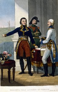 アンドレ・マセナ元帥（1756-1817）、1800年4月のゲネス包囲戦にて 作： Unknown artist