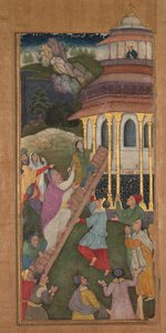 ジェローム・ザビエル神父の聖なる鏡（Mir’at al-quds）から神殿への階段を上るマリア 作： Unknown artist