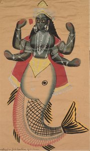 ヴィシュヌの母、魚の化身 作： Unknown artist