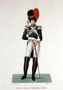 バチカン市国の教皇庁国家憲兵隊のメンバー。 作： Unknown artist