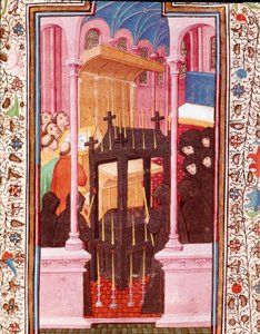 ポルトガルのエドワード1世（ドゥアルテ）の時間（1391-1438）」のミニチュア葬儀シーン 15世紀 リスボン、トーレ・ド・トンボ 作： Unknown artist