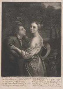 Miss Rafter (1711-1785) no personagem de Phillida 作： Unknown artist