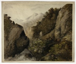 山の風景 作： Unknown artist