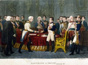 ナポレオン1世（1769-1821）とアレクサンダー1世（1808年、エアフルト）。