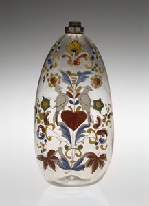 看護瓶または薬瓶、1750～1800年頃（ガラス 作： Unknown artist