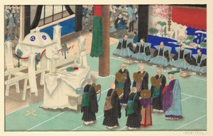 人の死と埋葬の 16 のシーンの 1 つ 作： Unknown artist