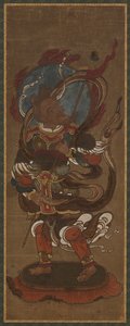 十二神の一人: 風天 (<em>Vayu</em>) 作： Unknown artist