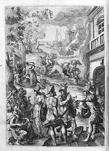 オヴィド（オヴィディウス） - 第15巻の挿絵 - （P. Ovidii Nasonis Metamorphose libri XV um notis TH. Farnabii.）Thomas Farnaby (Farnabia) (1575-1647)によるメモ。