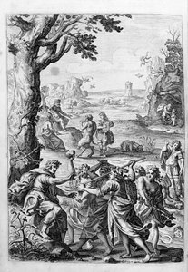 オヴィド（オヴィディウス） - 第15巻の挿絵 - （P. Ovidii Nasonis Metamorphose libri XV um notis TH. Farnabii.）Thomas Farnaby (Farnabia) (1575-1647)によるメモ。