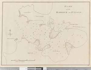 ページ 37c セントルシアの港の平面図 作： Unknown artist