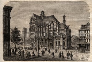 パリ、イル・ド・フランス、フランス - サン・トゥースタッシュ教会（19世紀） - Yahoo! 作： Unknown artist