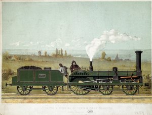 ストラスブール鉄道（クランプトン方式）の旅客用機関車 作： Unknown artist