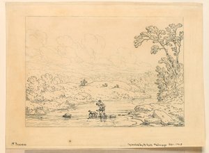 田園風景、第1工程 作： Unknown artist