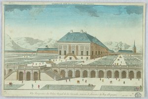 ピープ ショー、サルスエラ王宮の遠近図、Maison de Plaisance du Roy d