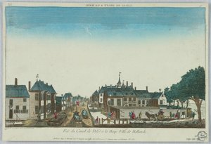 のぞき見ショー、Canal de Delft à la Haye Ville de Hollande、16 の眺め
