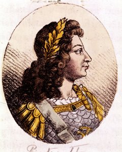 ピョートル2世（1715年～1730年）。ロシア皇帝（1727年〜1730年）。19世紀初頭の銅版画 作： Unknown artist