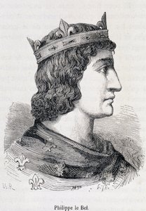 Philippe IV le Bel (1268 - 1314) - Henri Martin著「Histoire de France populaire」（Jouvet, Paris, T.1）による。 作： Unknown artist
